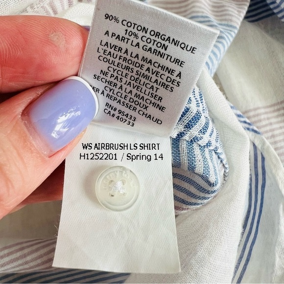 Horny Toad Womens Airbrushed Stripped Button Down shirt - Picture 8 of 8